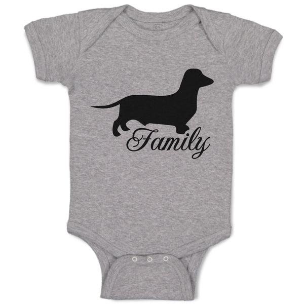 Baby Clothes Family Pet Animal Dog Walking Silhouette Baby Bodysuits Cotton