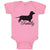 Baby Clothes Family Pet Animal Dog Walking Silhouette Baby Bodysuits Cotton