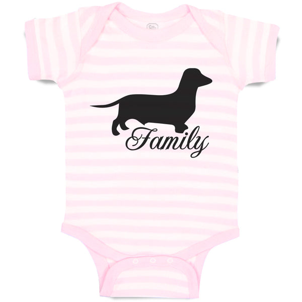 Baby Clothes Family Pet Animal Dog Walking Silhouette Baby Bodysuits Cotton