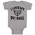 Baby Clothes I Love My Pit Bull with Paws Baby Bodysuits Boy & Girl Cotton