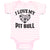 Baby Clothes I Love My Pit Bull with Paws Baby Bodysuits Boy & Girl Cotton