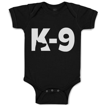 Baby Clothes K-9 Pet Animal Police Dog Name Baby Bodysuits Boy & Girl Cotton