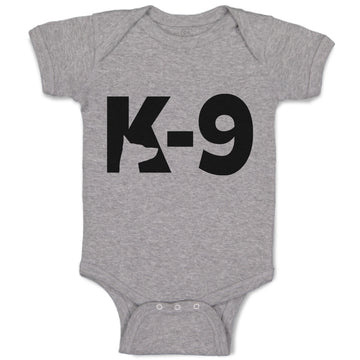 Baby Clothes K-9 Pet Animal Police Dog Name Baby Bodysuits Boy & Girl Cotton