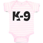 Baby Clothes K-9 Pet Animal Police Dog Name Baby Bodysuits Boy & Girl Cotton