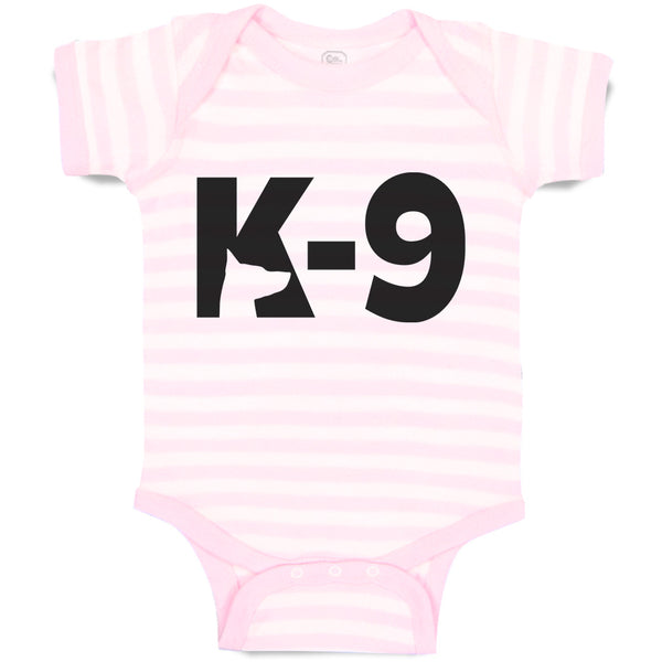 Baby Clothes K-9 Pet Animal Police Dog Name Baby Bodysuits Boy & Girl Cotton