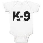 Baby Clothes K-9 Pet Animal Police Dog Name Baby Bodysuits Boy & Girl Cotton
