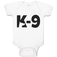 Baby Clothes K-9 Pet Animal Police Dog Name Baby Bodysuits Boy & Girl Cotton
