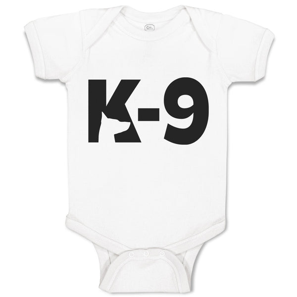 Baby Clothes K-9 Pet Animal Police Dog Name Baby Bodysuits Boy & Girl Cotton