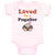 Baby Clothes Loved by A Pugalier Pet Animal Dog Baby Bodysuits Boy & Girl Cotton