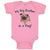Baby Clothes My Big Brother Is A Pug! Pet Animal Dog with Tongue out Cotton