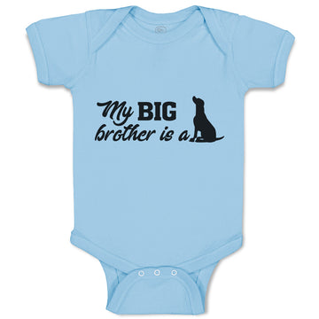 Baby Clothes My Big Brother Is A Dog Pet Animal Sitting Baby Bodysuits Cotton