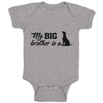 Baby Clothes My Big Brother Is A Dog Pet Animal Sitting Baby Bodysuits Cotton