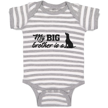 Baby Clothes My Big Brother Is A Dog Pet Animal Sitting Baby Bodysuits Cotton