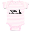 Baby Clothes My Big Brother Is A Dog Pet Animal Sitting Baby Bodysuits Cotton