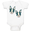 Baby Clothes Cute Dog Buddies Heads and Faces Baby Bodysuits Boy & Girl Cotton