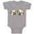 Baby Clothes Cute Pug Buddies Heads and Faces Baby Bodysuits Boy & Girl Cotton