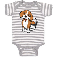 Baby Clothes Cute Little Puppy Dog Love with Toungue out Baby Bodysuits Cotton