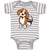 Baby Clothes Cute Little Puppy Dog Love with Toungue out Baby Bodysuits Cotton