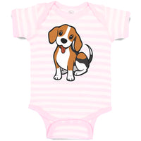 Baby Clothes Cute Little Puppy Dog Love with Toungue out Baby Bodysuits Cotton