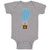 Baby Clothes Teddy Bear on Parachute Baby Bodysuits Boy & Girl Cotton