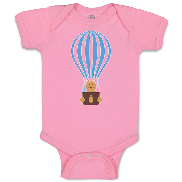 Baby Clothes Teddy Bear on Parachute Baby Bodysuits Boy & Girl Cotton