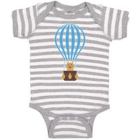 Baby Clothes Teddy Bear on Parachute Baby Bodysuits Boy & Girl Cotton