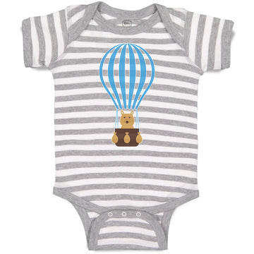Baby Clothes Teddy Bear on Parachute Baby Bodysuits Boy & Girl Cotton