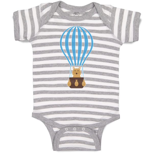 Baby Clothes Teddy Bear on Parachute Baby Bodysuits Boy & Girl Cotton