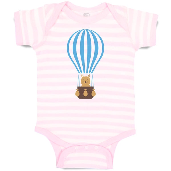 Baby Clothes Teddy Bear on Parachute Baby Bodysuits Boy & Girl Cotton