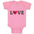Baby Clothes Love Heart Symbol Inside Horse Baby Bodysuits Boy & Girl Cotton