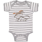 Baby Clothes Horse Animal Love Running Baby Bodysuits Boy & Girl Cotton
