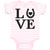 Love Horse Shoe with Black Heart