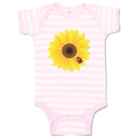 Baby Clothes Sunflower and Ladybug Nature Flowers & Plants Baby Bodysuits Cotton