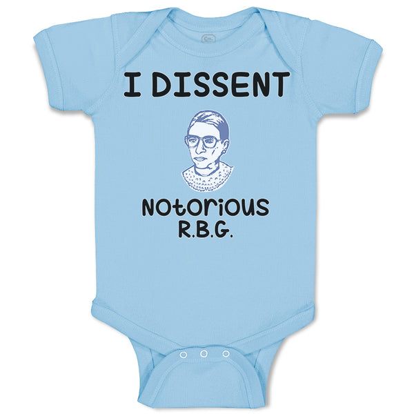 Baby Clothes I Dissent Notorious R.B.G Ruth Bader Ginsburg Baby Bodysuits Cotton