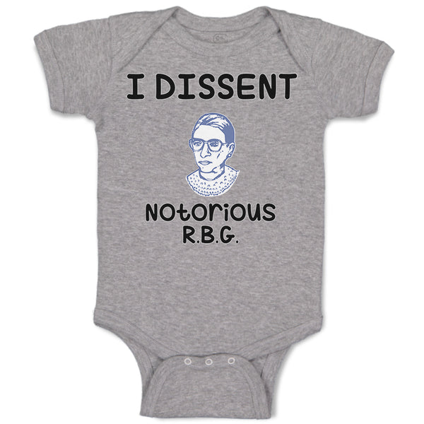 Baby Clothes I Dissent Notorious R.B.G Ruth Bader Ginsburg Baby Bodysuits Cotton