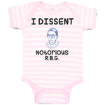 Baby Clothes I Dissent Notorious R.B.G Ruth Bader Ginsburg Baby Bodysuits Cotton