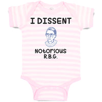 Baby Clothes I Dissent Notorious R.B.G Ruth Bader Ginsburg Baby Bodysuits Cotton