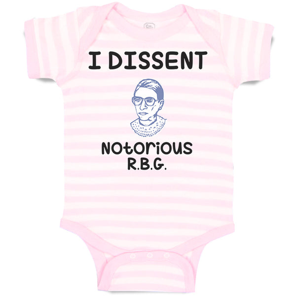 Baby Clothes I Dissent Notorious R.B.G Ruth Bader Ginsburg Baby Bodysuits Cotton