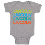 Baby Clothes Abraham Lincoln President Style C Baby Bodysuits Boy & Girl Cotton