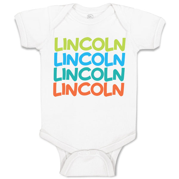 Baby Clothes Abraham Lincoln President Style C Baby Bodysuits Boy & Girl Cotton