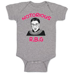 Baby Clothes Notorious R.B.G Ruth Bader Ginsburg Baby Bodysuits Cotton