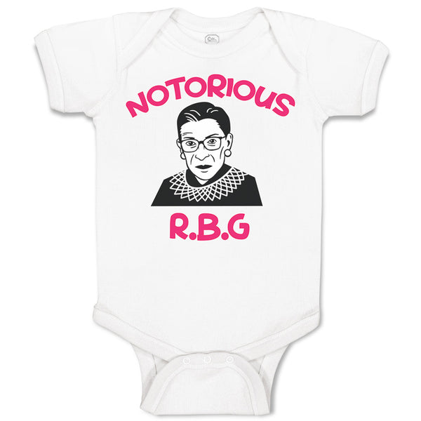 Baby Clothes Notorious R.B.G Ruth Bader Ginsburg Baby Bodysuits Cotton