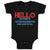 Baby Clothes Hello My Name Is Stormageddon Dark Lord of All Baby Bodysuits