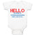Baby Clothes Hello My Name Is Stormageddon Dark Lord of All Baby Bodysuits
