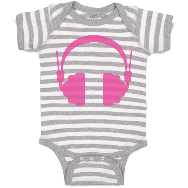 Baby Clothes Headphones Dj Music Style C Baby Bodysuits Boy & Girl Cotton