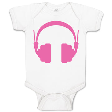 Baby Clothes Headphones Dj Music Style C Baby Bodysuits Boy & Girl Cotton