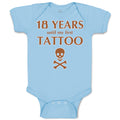 Baby Clothes 18 Years Until My First Tattoo Funny Humor Gag Baby Bodysuits