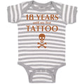 Baby Clothes 18 Years Until My First Tattoo Funny Humor Gag Baby Bodysuits