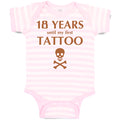 Baby Clothes 18 Years Until My First Tattoo Funny Humor Gag Baby Bodysuits