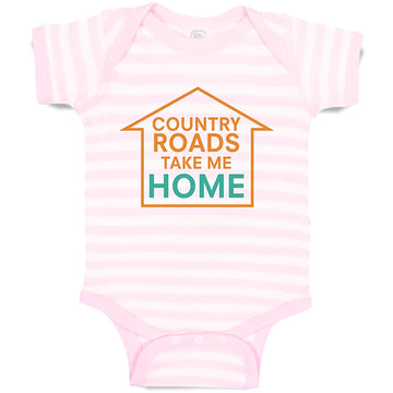 Baby Clothes Country Roads Take Me Home Funny Humor Baby Bodysuits Cotton